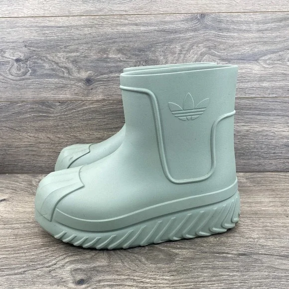 Adidas Green Adifom Superstar Rain Boots - Picture 3 of 11